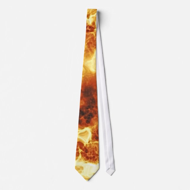 Hot Fiery Exploding Flames Tie (Front)