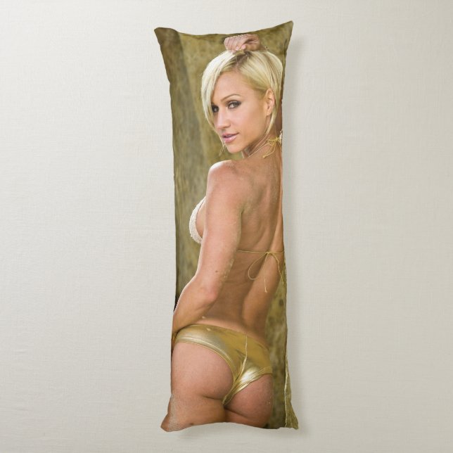 Hot Fitness Girl Body Cushion (Back (Vertical))