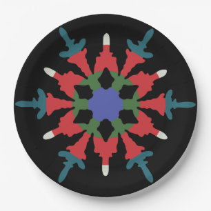 Hot Flake Holiday Plate