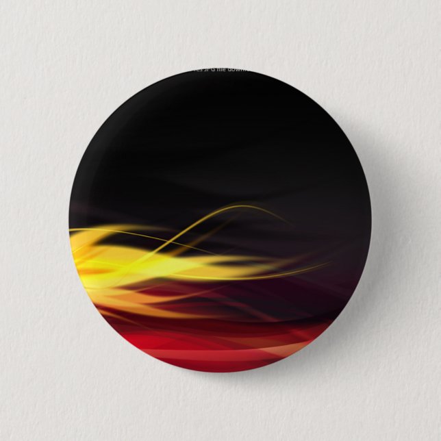 Hot Flames 6 Cm Round Badge (Front)