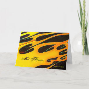 Hot Flames Note Card