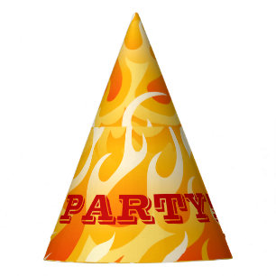Hot flames party hat