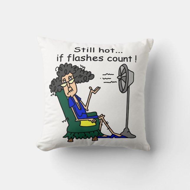 Hot Flash Humour Cushion (Front)