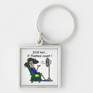 Hot Flash Humour Key Ring