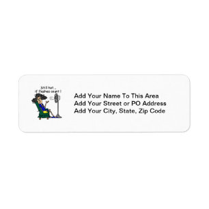 Hot Flash Humour Return Address Label