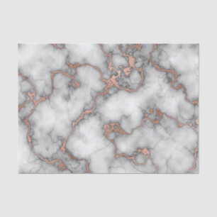 Hot Foil Rose Gold Marble Design Tissue Paper