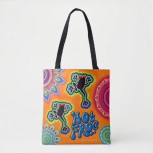 Hot Frog psychedelic Tote bag