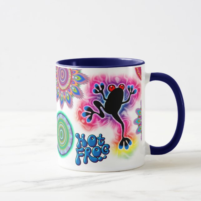 Hot Frog Surf two tone coffee mug. Mug (Right)