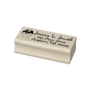 Hot Fudge Ice Cream Sundae Personalised Address Rubber Stamp