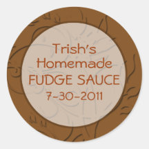 Hot Fudge Sauce or Chocolate Sauce Labels