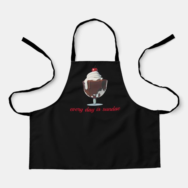 HOT FUDGE SUNDAE, ICE CREAM LOVERS, WHIPPED CREAM APRON (Front)