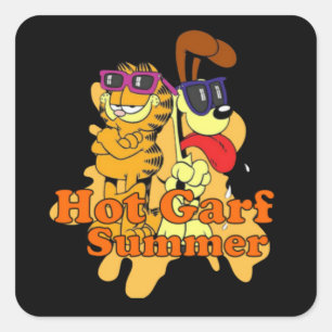 Hot Garf Summer Square Sticker