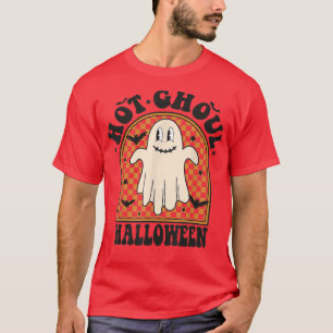 Hot Ghoul Cute Boo Crew Spooky Season Witch Happy T-Shirt