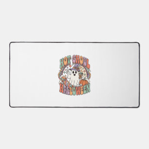 Hot Ghoul Halloween Ghost Witch Hat Skateboard Desk Mat