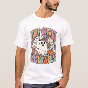 Hot Ghoul Halloween Ghost Witch Hat Skateboard T-Shirt