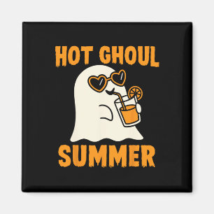 Hot Ghoul Summer Cute Funny Ghost Halloween Magnet