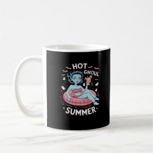 Hot Ghoul Summer Funny Beach Summer Halloween Esse Coffee Mug