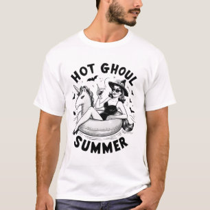 Hot Ghoul Summer Funny Halloween Outfit Costumes T-Shirt