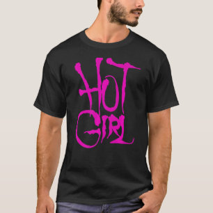 Hot Girl Pink Graffiti T-Shirt