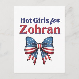 Hot Girls For Zohran Mamdani NYC Mayor USA Postcard
