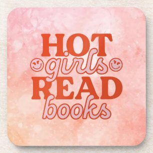 Hot Girls Read Books Coaster