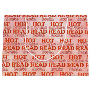 Hot Girls Read Books Large Gift Bag