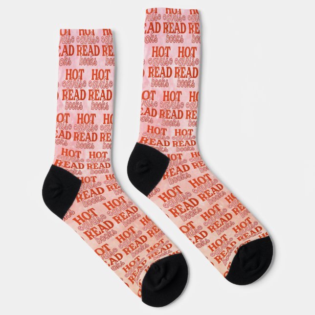 Hot Girls Read Books Socks (Right)