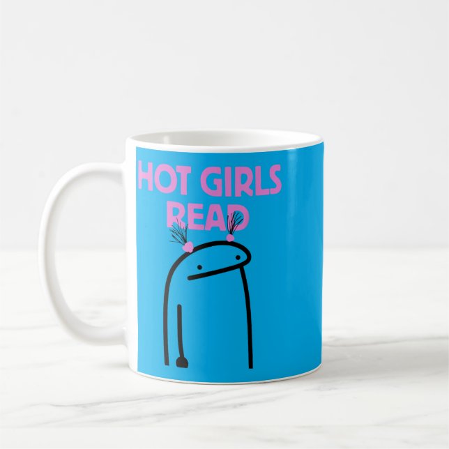 Hot Girls Read Coffee Mug (Left)