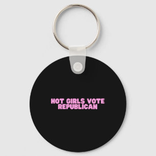 Hot Girls Vote Republican Y2k College Election Sla Key Ring