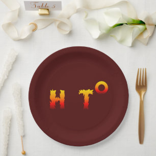 Hot Global Warming Paper Plate