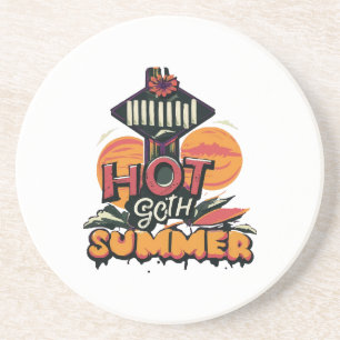 Hot Goth Summer Chic Coaster