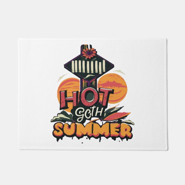 Hot Goth Summer Chic  Doormat (Front)