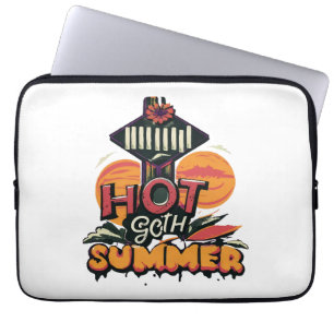 Hot Goth Summer Chic Laptop Sleeve