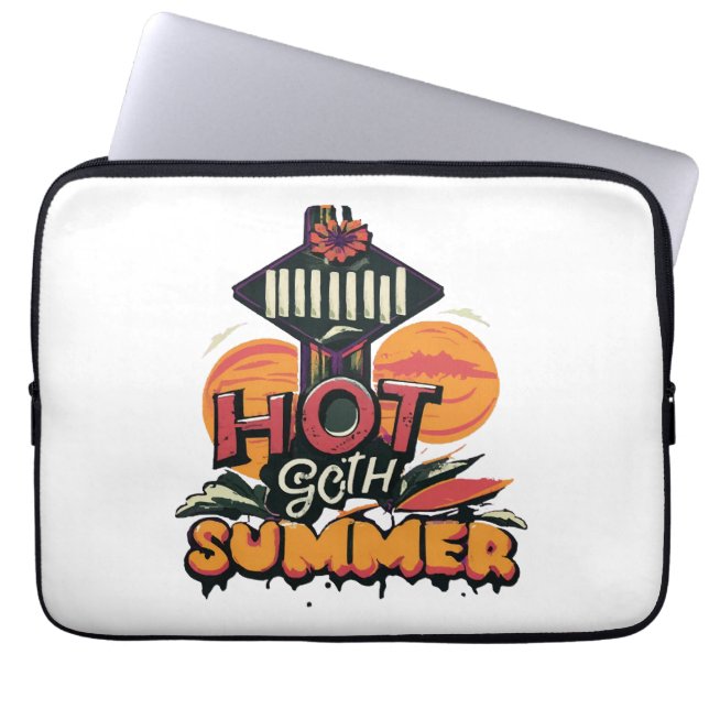 Hot Goth Summer Chic  Laptop Sleeve (Front)