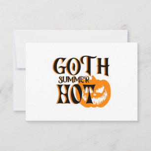 Hot Goth Summer-Horror Smiling Pumpkin
