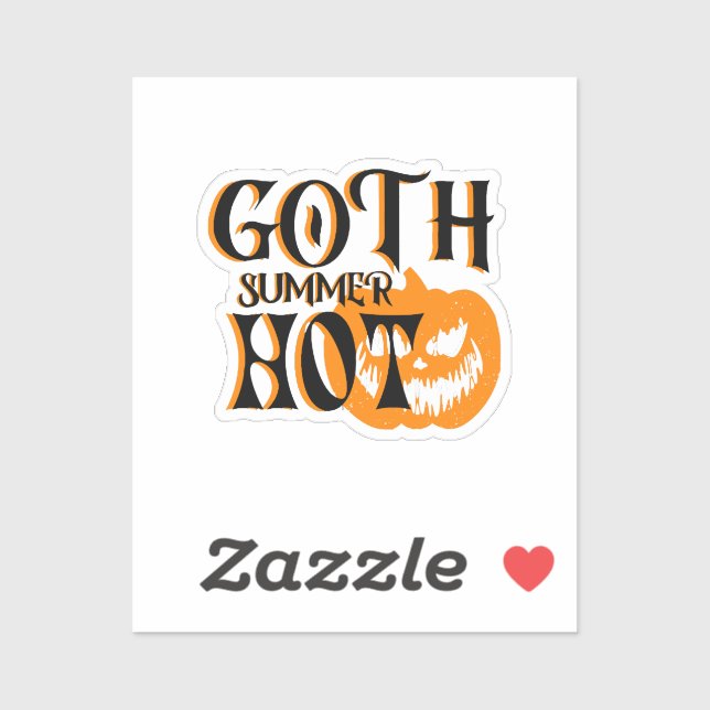 Hot Goth Summer-Horror Smiling Pumpkin (Sheet)