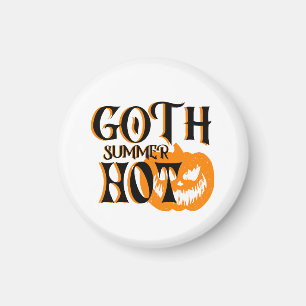 Hot Goth Summer-Horror Smiling Pumpkin Magnet