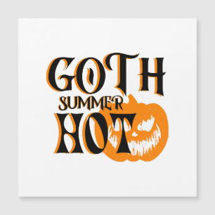 Hot Goth Summer-Horror Smiling Pumpkin Magnetic Invitation