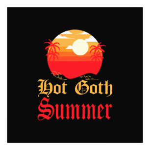 hot goth summer photo print