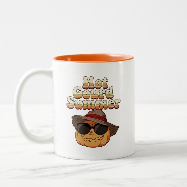 Hot Gourd Summer Two-Tone Coffee Mug (Left)