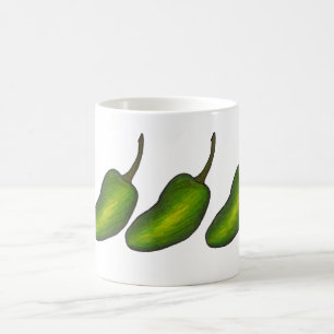 Hot Green Jalapeno Pepper Peppers Jalapenos Mug