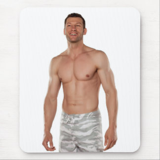 Hot Guy Sexy Stud Shirtless Muscle Man Hunk Mouse Pad