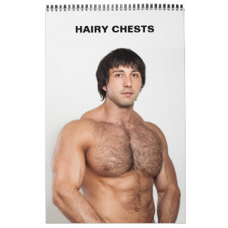 Hot Guys Hairy Chests Shirtless Bare Chested Hunks Calendar