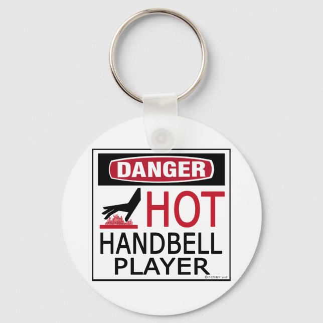 Hot Handbell Player Key Ring (Front)