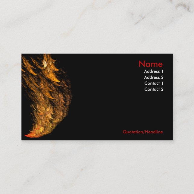 Hot hot hot! Feel the Heat Business Cards (Front)