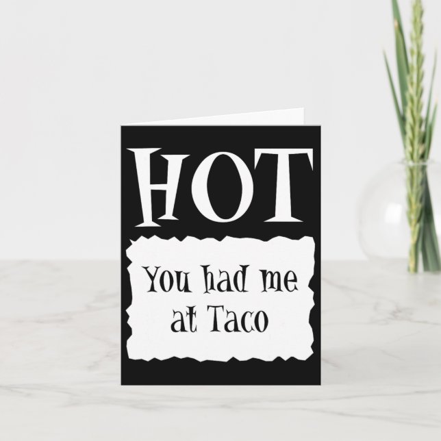 Hot - Hot Packet Halloween Taco Costume 1  Card (Front)