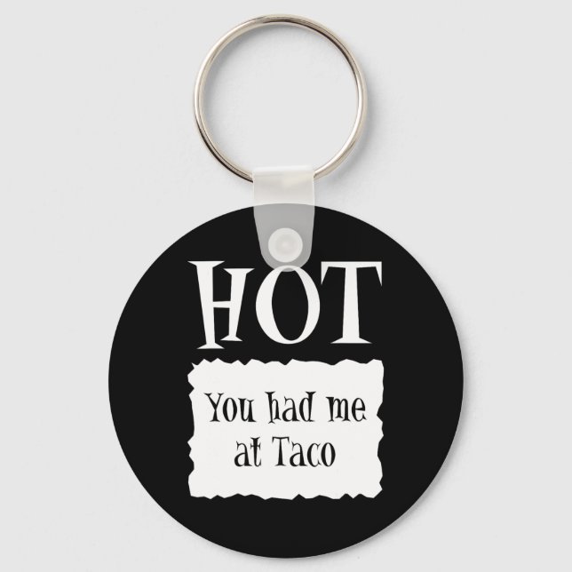 Hot - Hot Packet Halloween Taco Costume 1  Key Ring (Front)