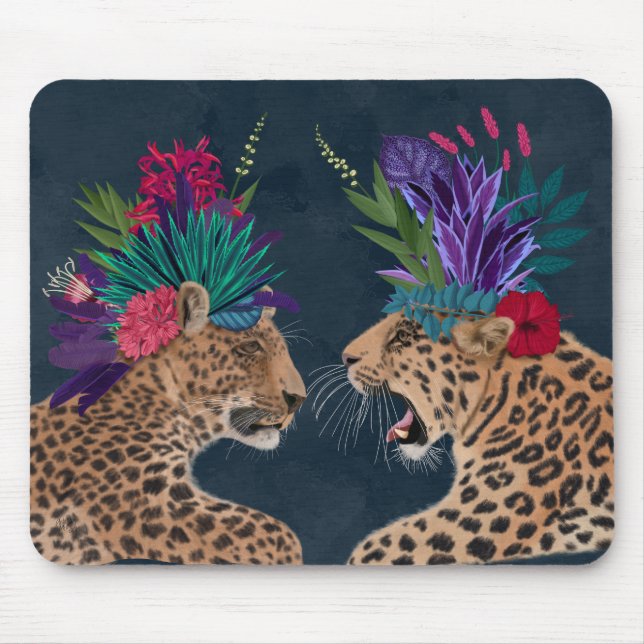 Hot House Leopards | A Couple Mouse Pad (Front)