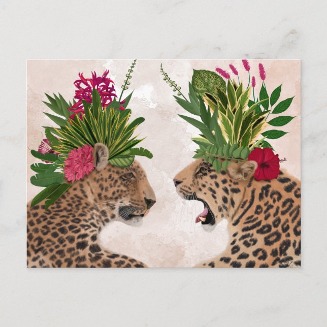 Hot House Leopards | A Pair Postcard (Front)