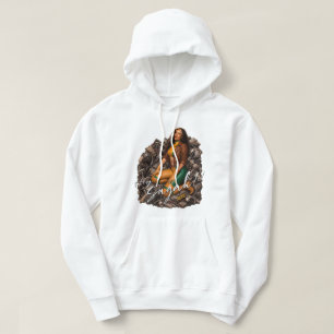 Hot Inde Heroine Pin-Up Hero Hoodie